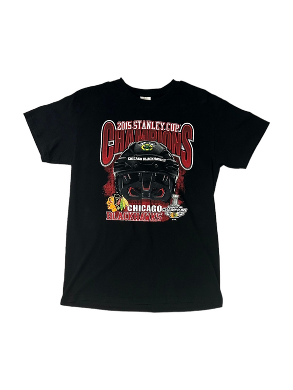 Vintage Chicago BlackHawks 2015 Stanley Cup Champions Tee Size M