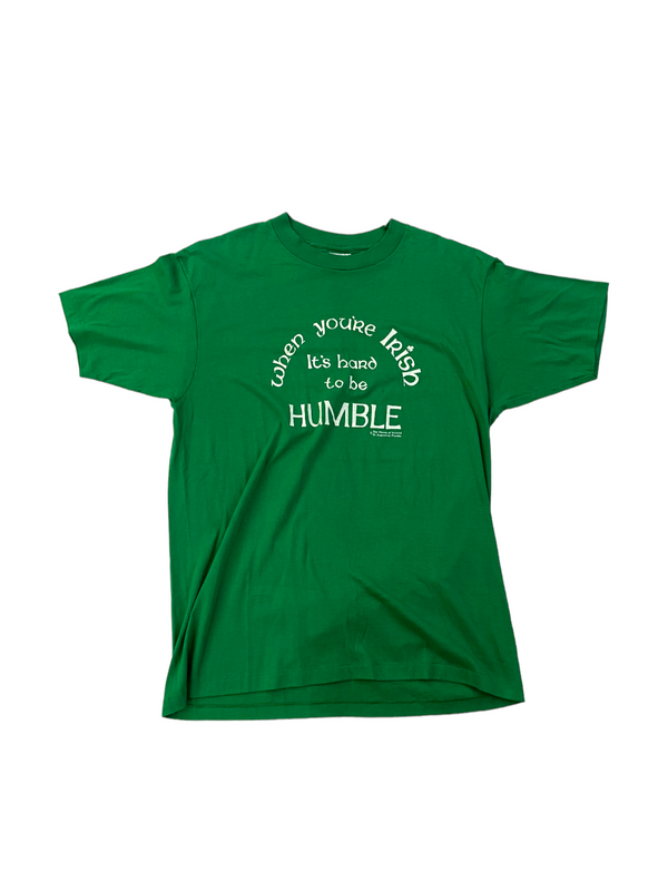 1980's hard to be humble when your irish tee size XL