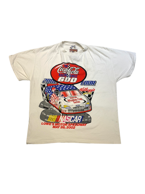 Vintage Coca Cola 600 Nascar All Over Print Graphics Tee Size L