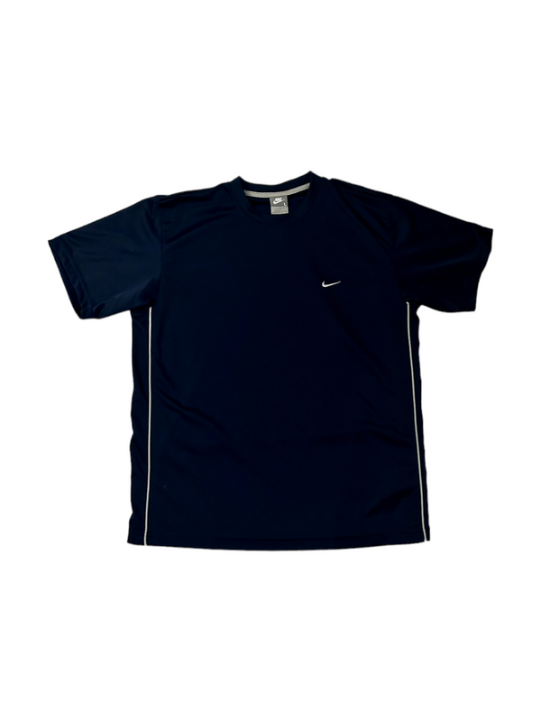 Vintage Grey Tag Nike Navy Blue Tee Size L