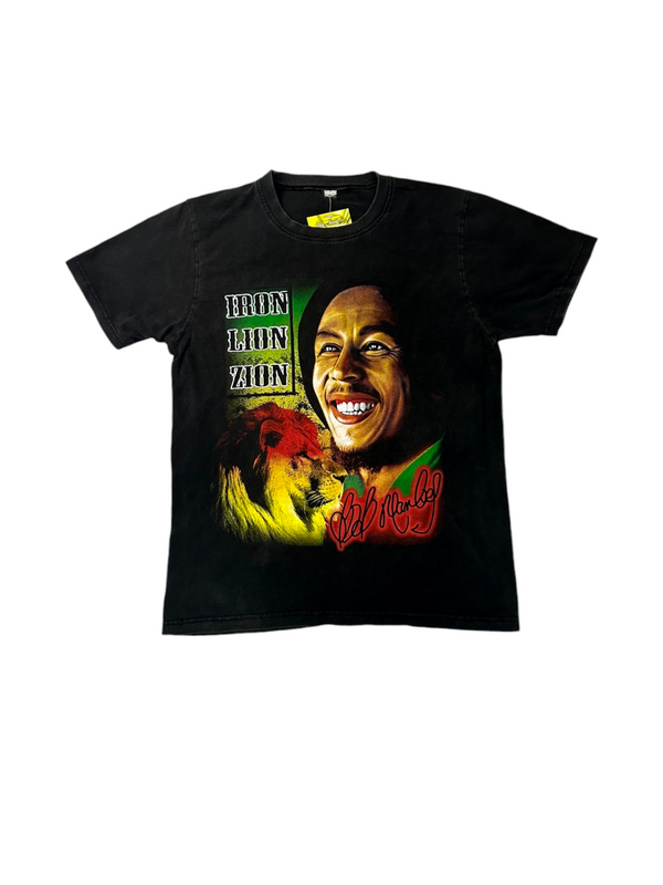 Vintage Bob Marley Iron Lion Zion Graphic Tee Size S