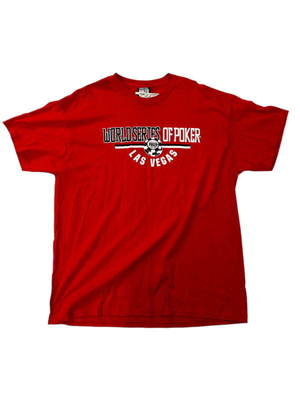 World Series Of Poker Las Vegas Red Tee Size XL