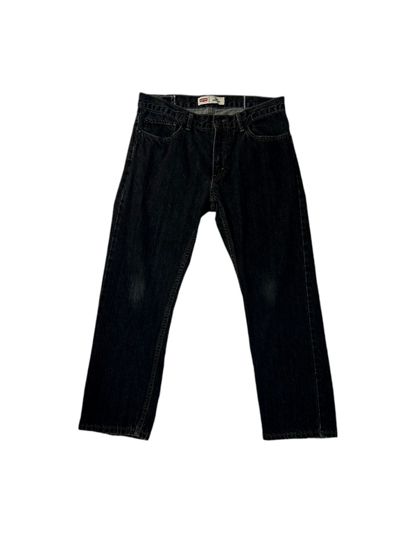 1-800 Rework Levi's Ashy Black Denim Jeans W 33 L 28