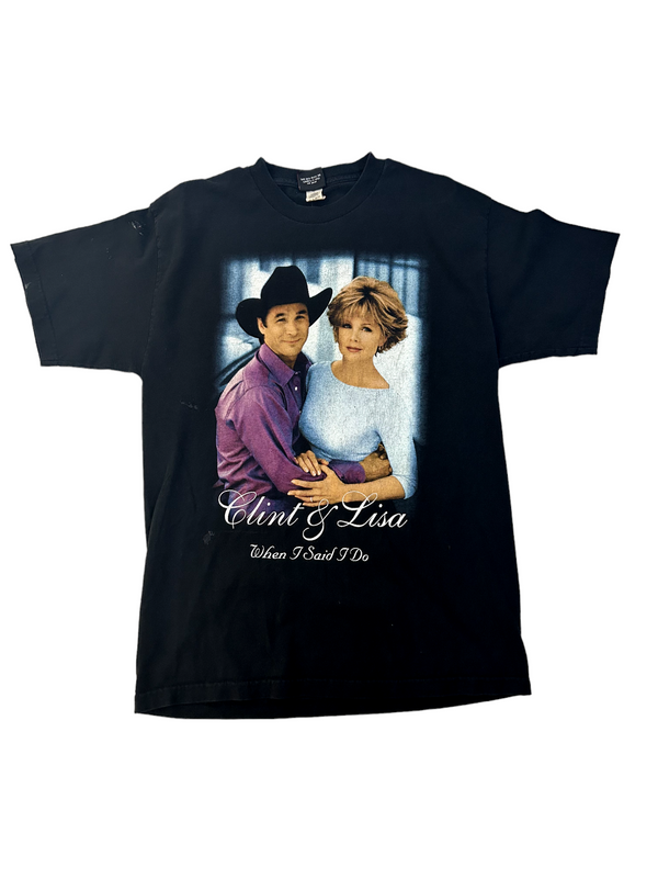 Y2K Clint Black And Lisa Hartman-Black Tee Size L