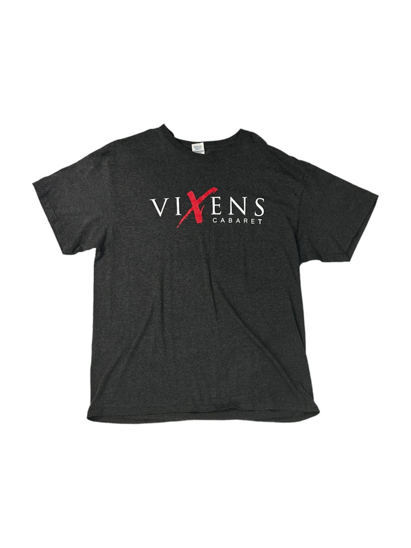 Vixens Cabaret Men's Black Tee Size XL