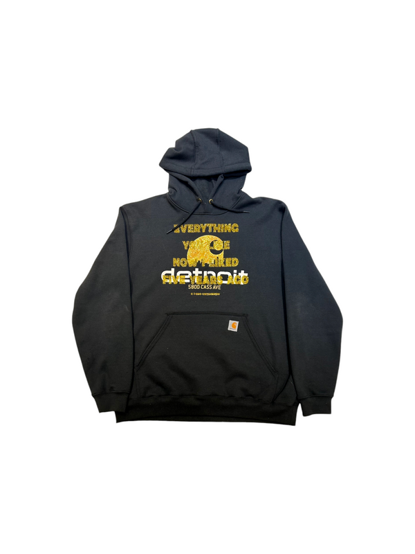 1-800 Vintage Now Detroit Carhartt Black Hoodie Size L