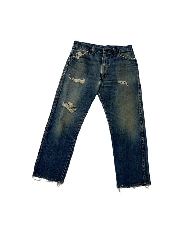 1-800 Rework Vintage Ripped Denim Jeans W 34 L 31