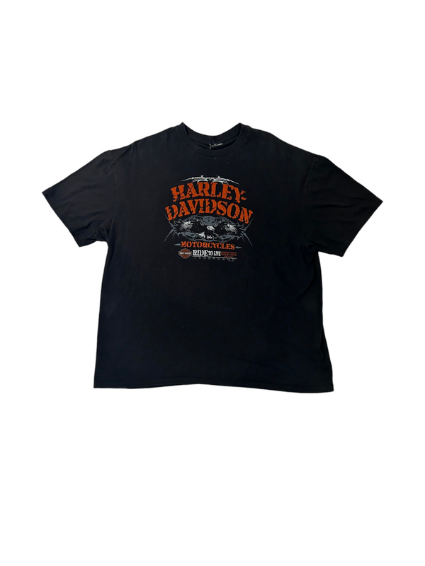 Vintage Harley Davidson Tampa Black Tee Size L