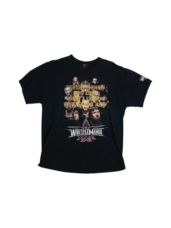 1-800 Vintage Now WrestleMania Men's Black Tee