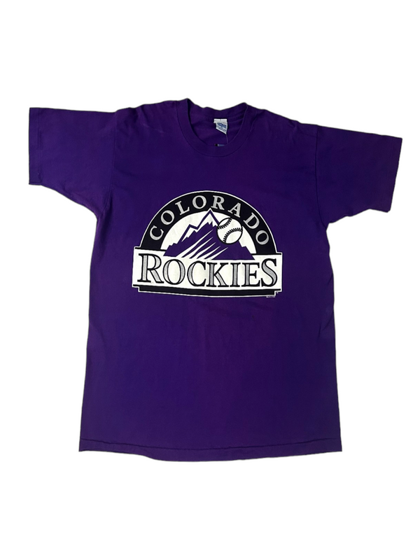 Vintage Colorado Rockies Team Logo Tee Size XL