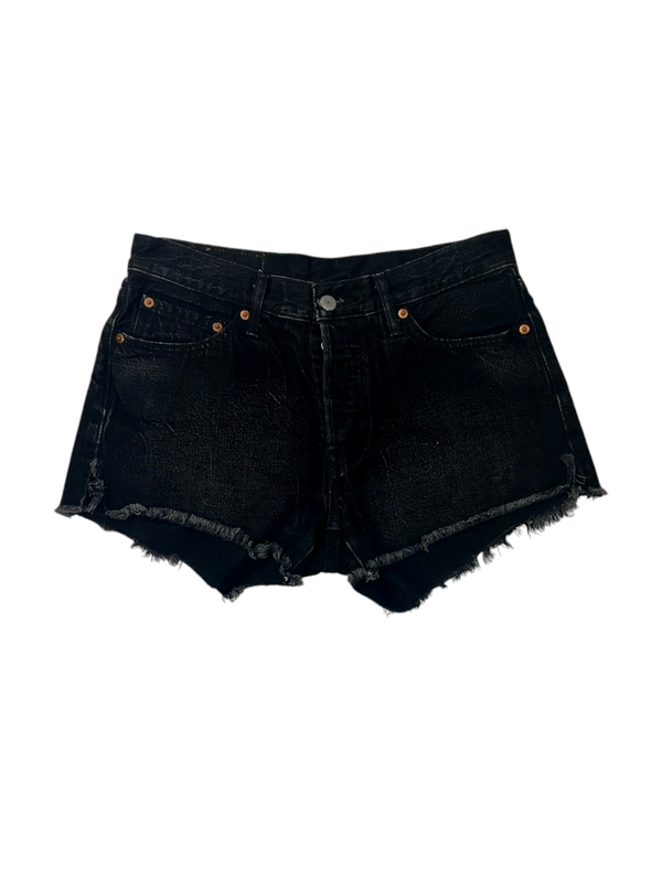 1-800 Rework Levi's Distressed Denim Shorts