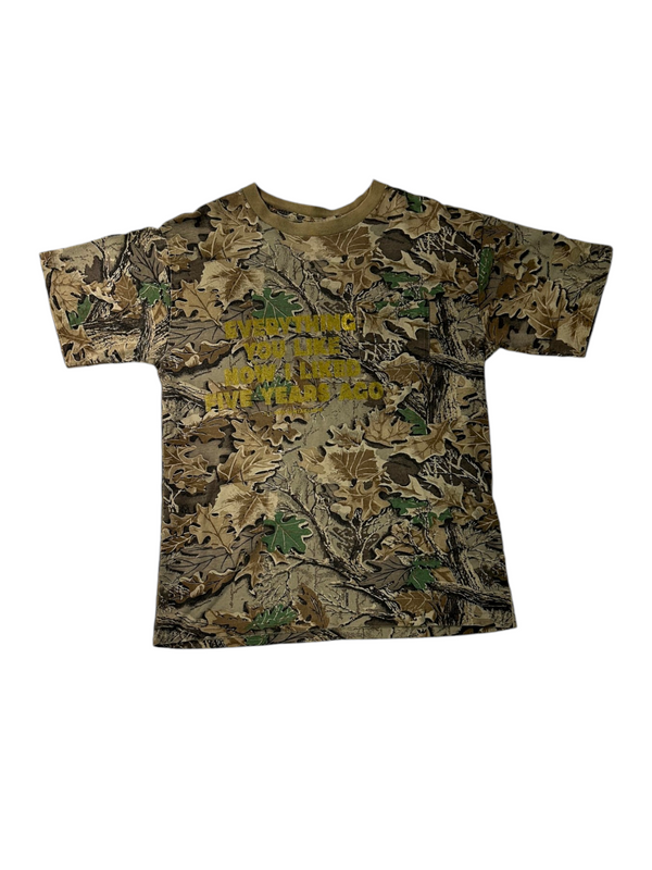 1-800 Vintage Now Camo Tee Size L