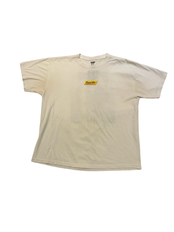 Vintage Power Bar Long White Tee Size XL