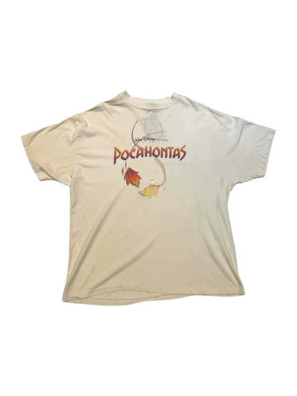 Vintage Disney Pocahontas White Tee Size XL