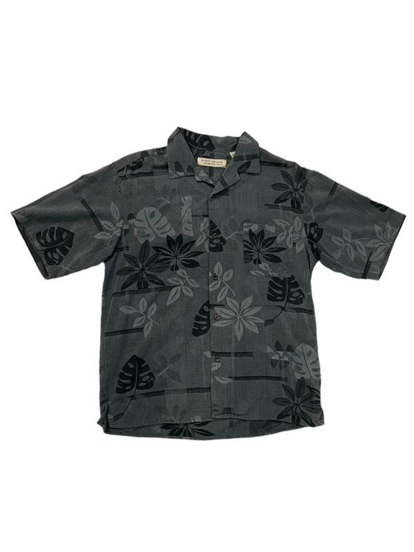 Vintage Black Hawaiian Men's Shirt Size M