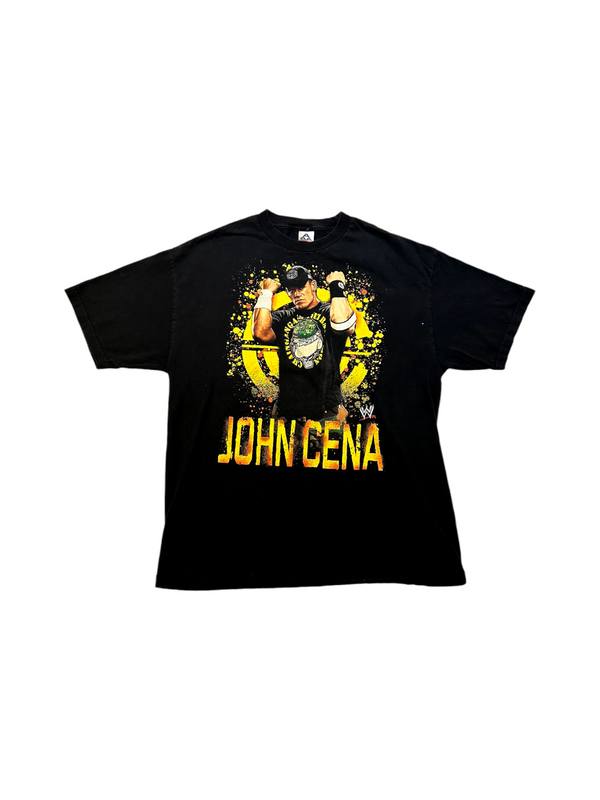 Vintage John Cena WWE Chain Gang Soldier Men's Black Tee Size XL