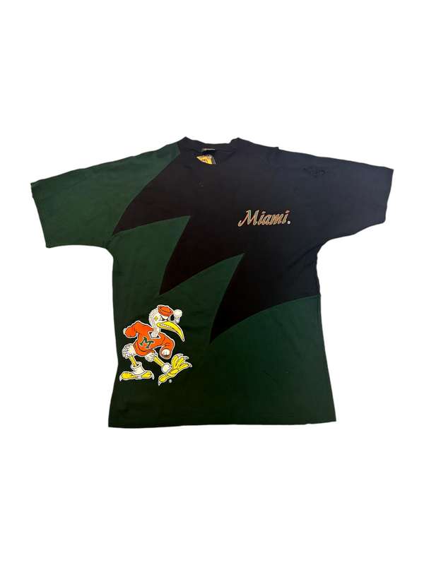 Vintage Miami Hurricanes Football NCAA Graphics Tee Size XL