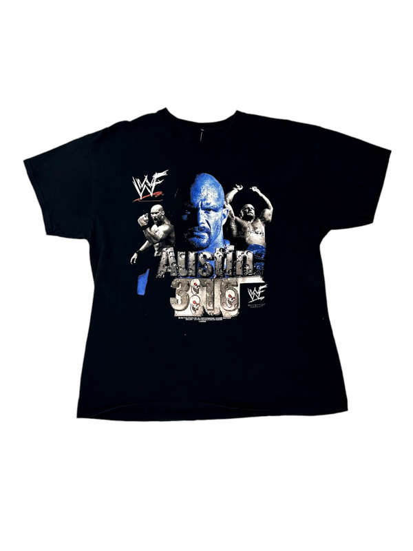 Vintage Stone Cold Steve Austin Black Tee Size L