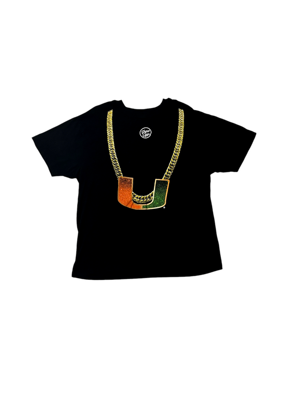 Vintage University of Miami Chain Men's Tee Size XL