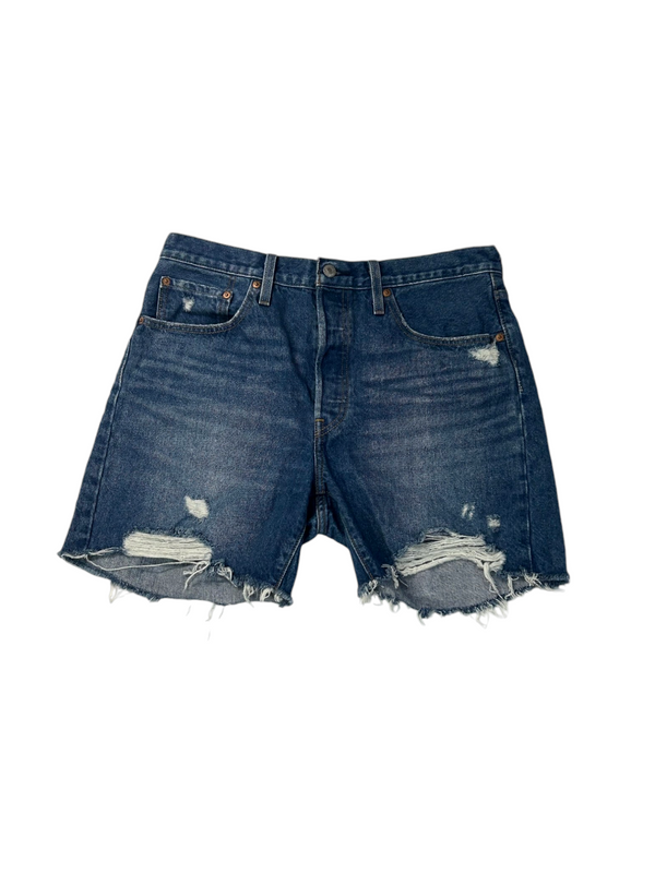 1-800 Rework Vintage Men's Ripped Denim Shorts W 32