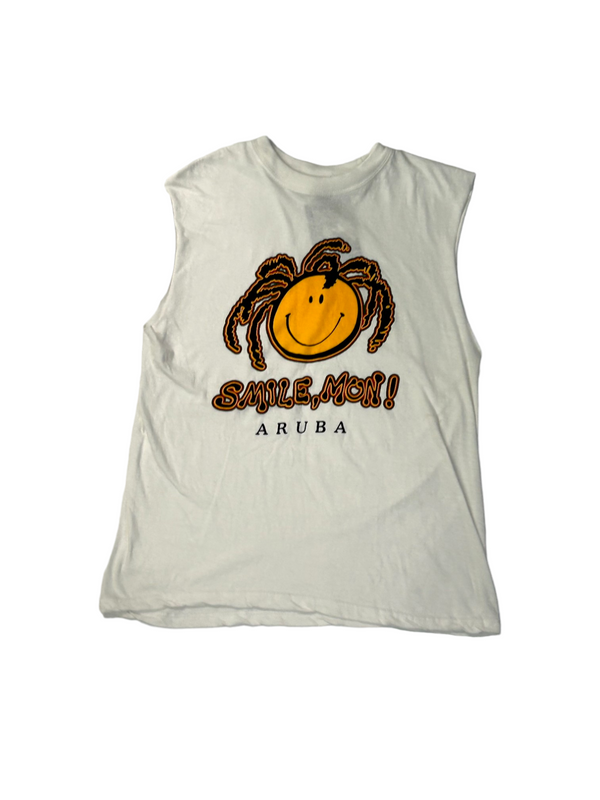 Vintage Aruba Smile, Mon! Tank Top Size M