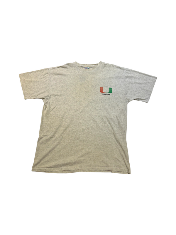 Vintage Miami Hurricanes Go'Canes American Football Tee Size 2XL