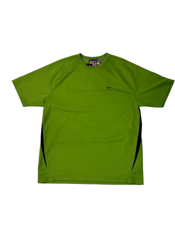 Vintage Y2K Club Tee Green Crew Neck Size L