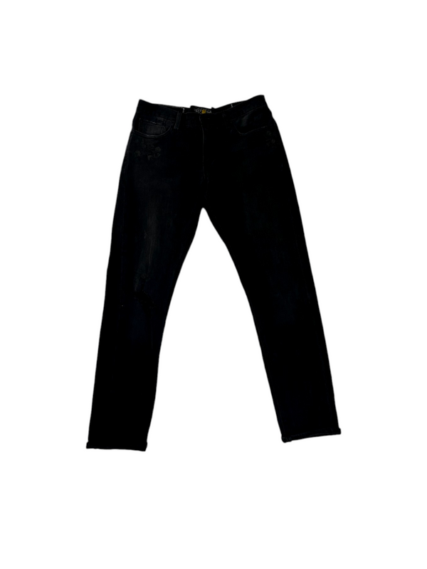 1-800 Rework Black Denim Jeans W 28