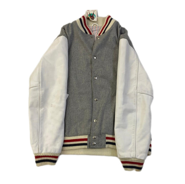 Vintage Thom Browne Leather Varsity Jacket size XL