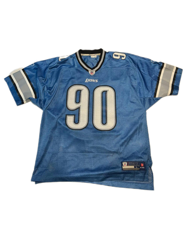 Vintage Detroit Lions Rookie Ndmukong Suh Home Jersey Size L