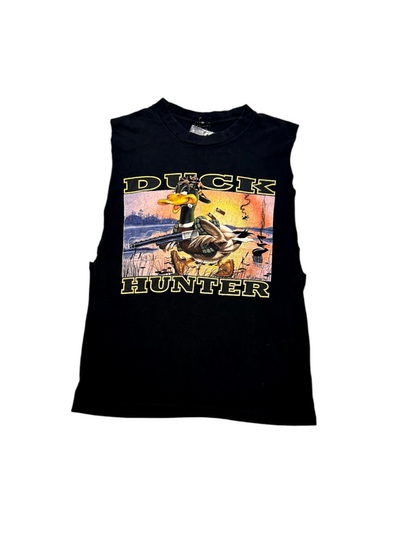 Duck Hunter Men's Graphic Black Tank Top Size M