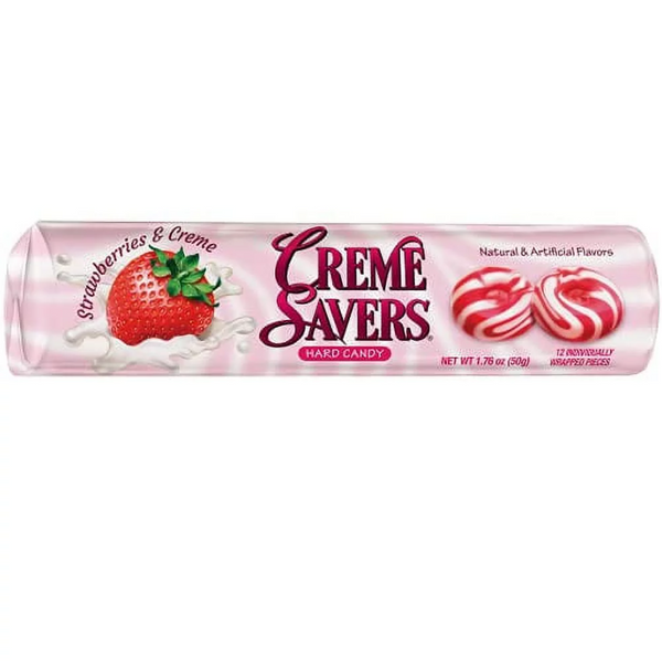 Creme Saver Strawberries & Cream Candy