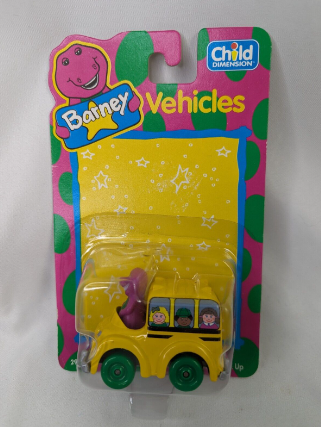 1993 Barney Vehicles Barney School Bus Collectable