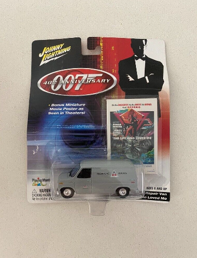 2002 Johnny Lighting James Bond 007 "The Spy Who Loved Me" Telephone Repair Van