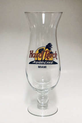 Hard Rock Cafe Hurricane Miami Glass