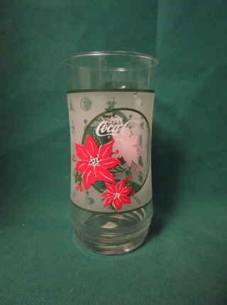 Vintage Enjoy Coca-Cola Christmas Glass