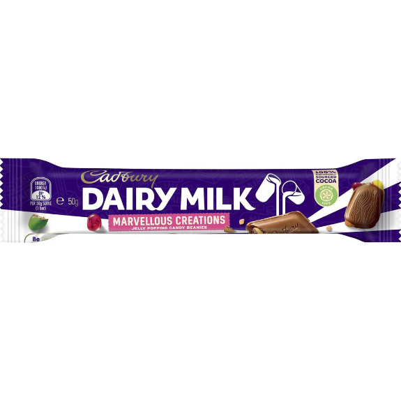 Cadbury Dairy Milk Marvelous Creations Jelly Popping Candy Chocolate Bar (UK)