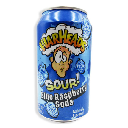 Warheads Sour Blue Raspberry Soda