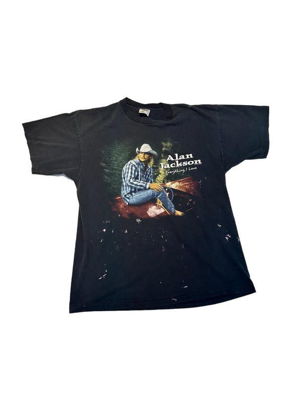 Vintage Alan Jackson "Everything I Love" Tee Size XL