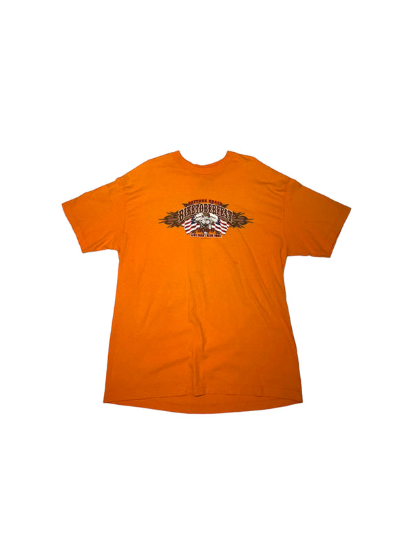 Biketoberfest 2008 Daytona Beach Orange Tee Size XL