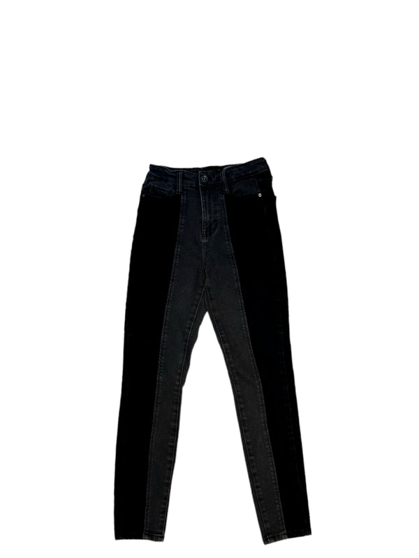 1-800 Rework Kendall + Kylie Two Tone Denim Jeans 3/26